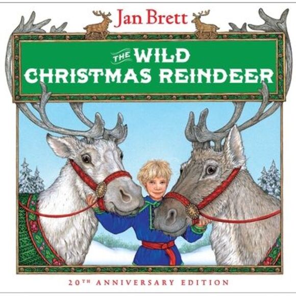 The Wild Christmas Reindeer -- Jan Brett - Picture 1 of 2